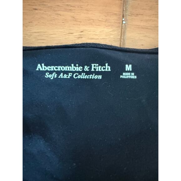 Abercrombie & Fitch Soft Collection Cut Out Black Bodysuit Size Medium - Picture 4 of 6
